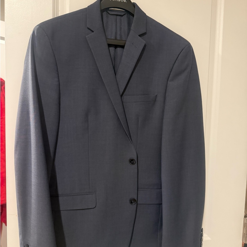Bar III Men's Slate Blue Two-Button Suit Jacket